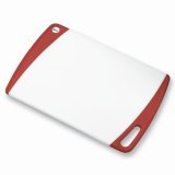 Synthetic cutting board with handle