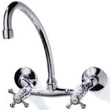 Two handle kitchen faucet