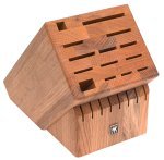 Wooden block with a slot for each knife