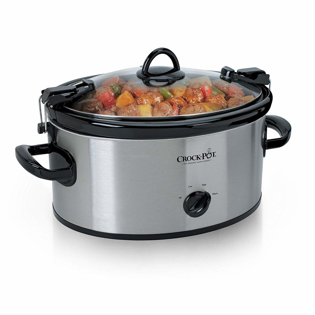 6-Quart Oval Portable Manual Slow Cooker