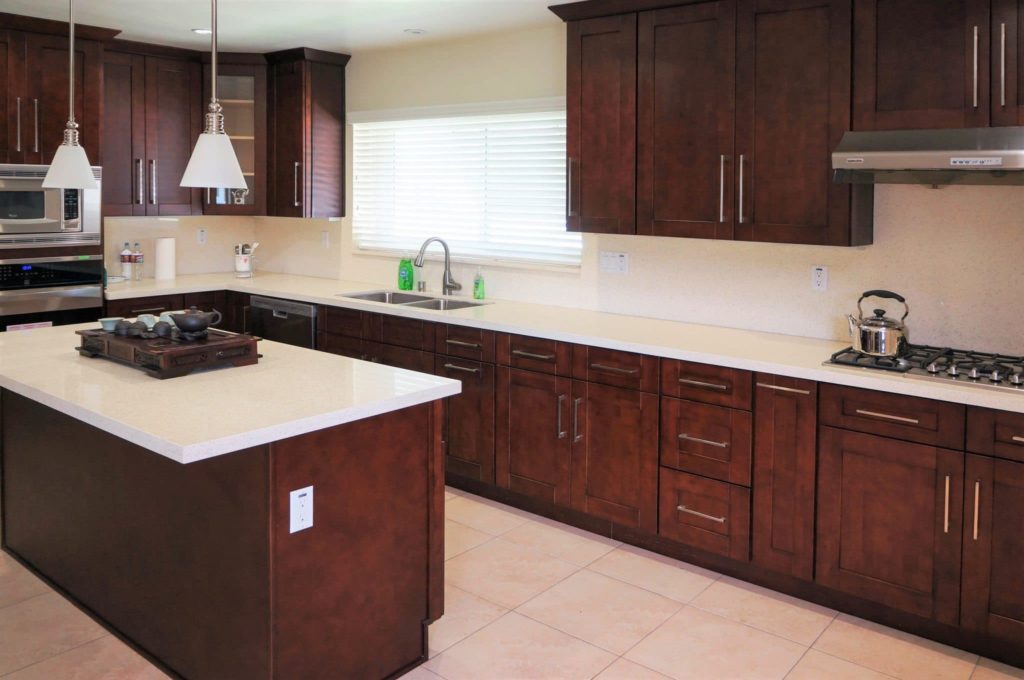 Cherry kitchen cabinets