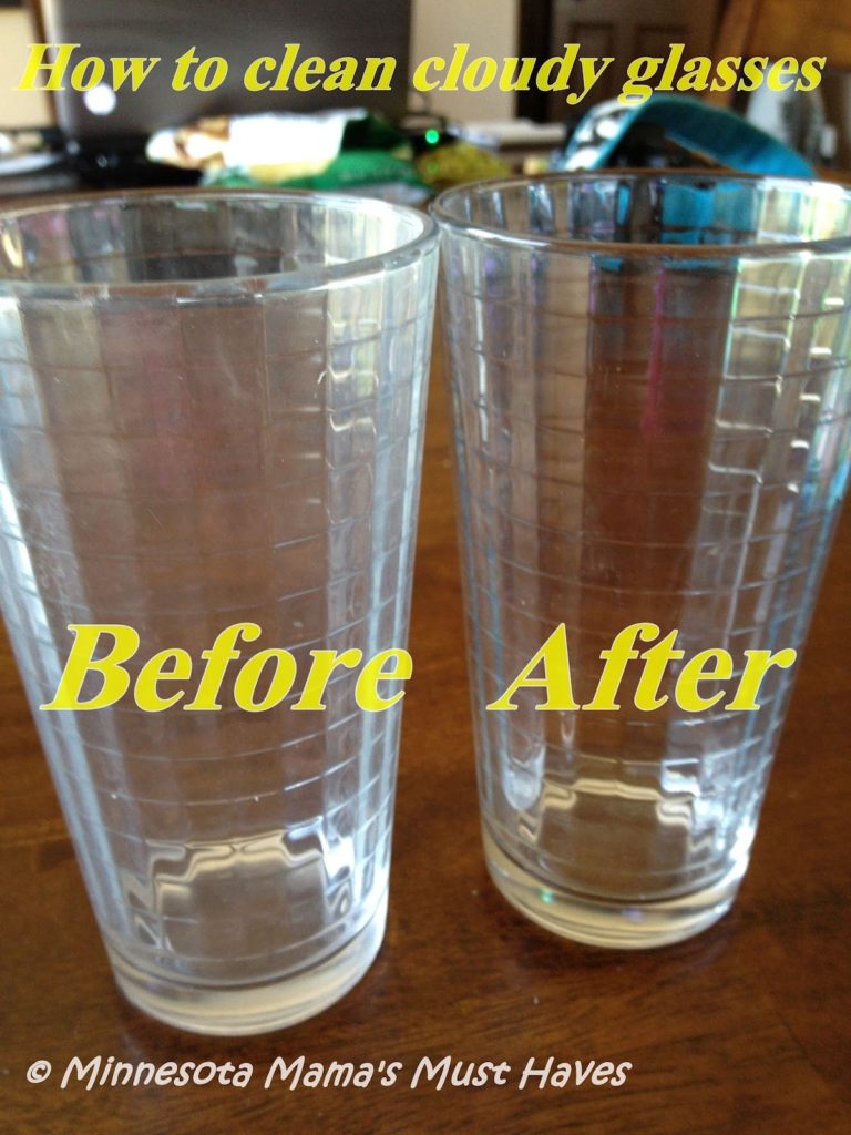 Cloudy white residue on dishes