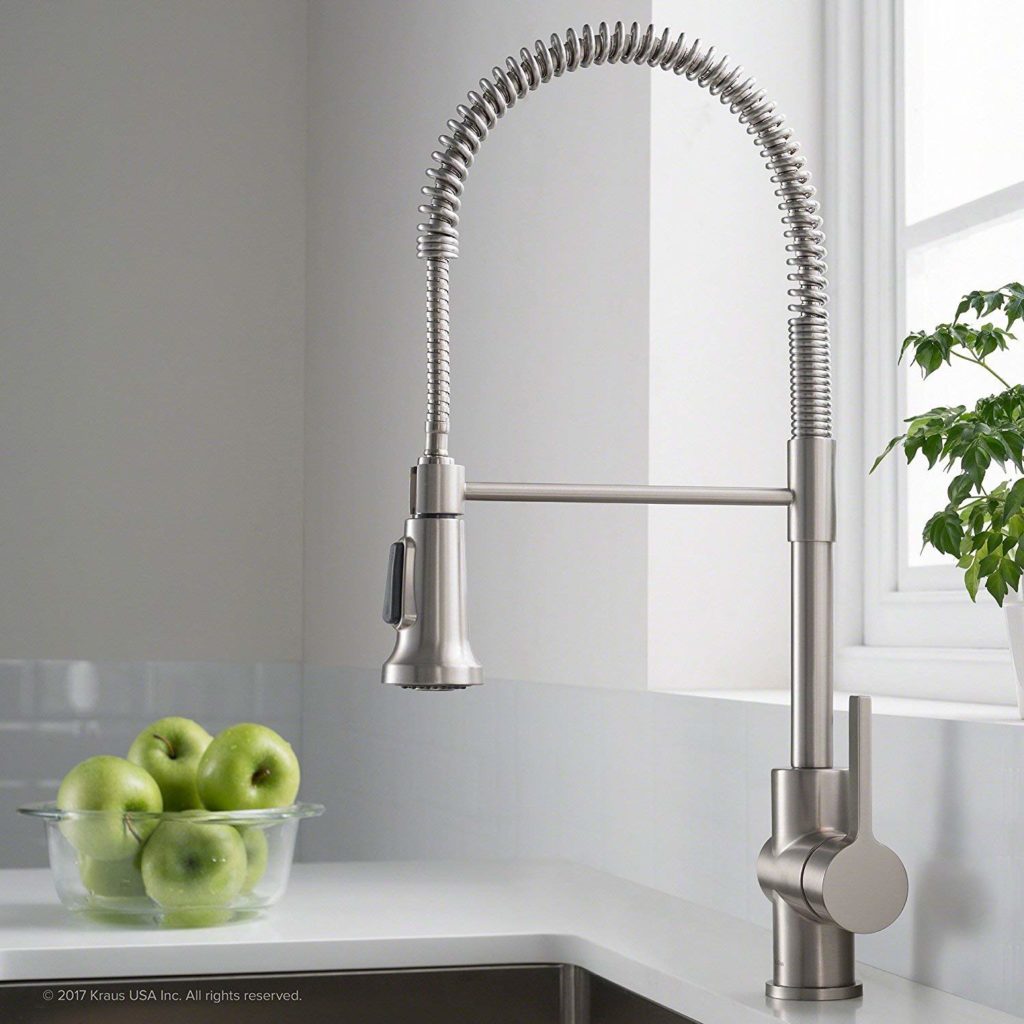 High-Arch Single-Hole or Three-Hole, Single Handle, Pull-Down Sprayer Kitchen Faucet