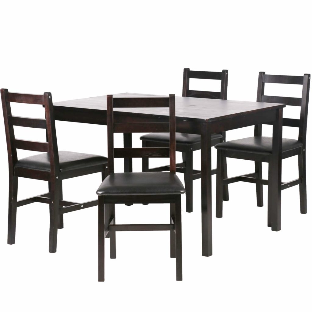 Kitchen Dining Table Set - Wood Table and Chairs