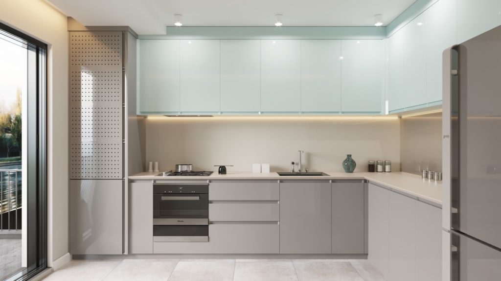 L Shaped kitchen design