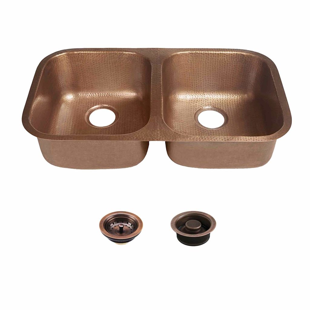 Sinkology SK205-32AC-AMZ-BD Kandinsky Copper Undermount Kitchen Sink