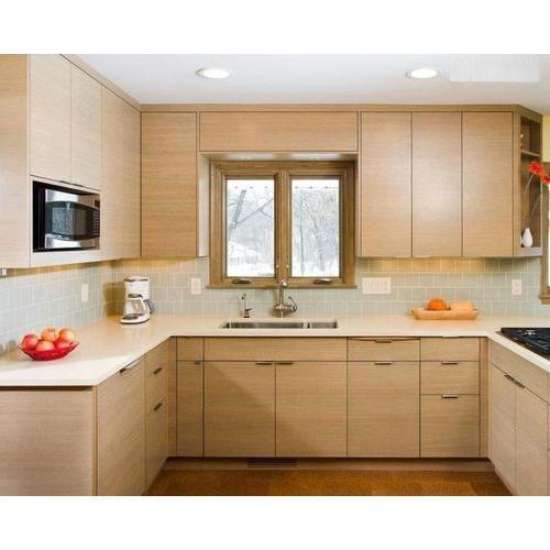 U-shaped kitchen cabinets