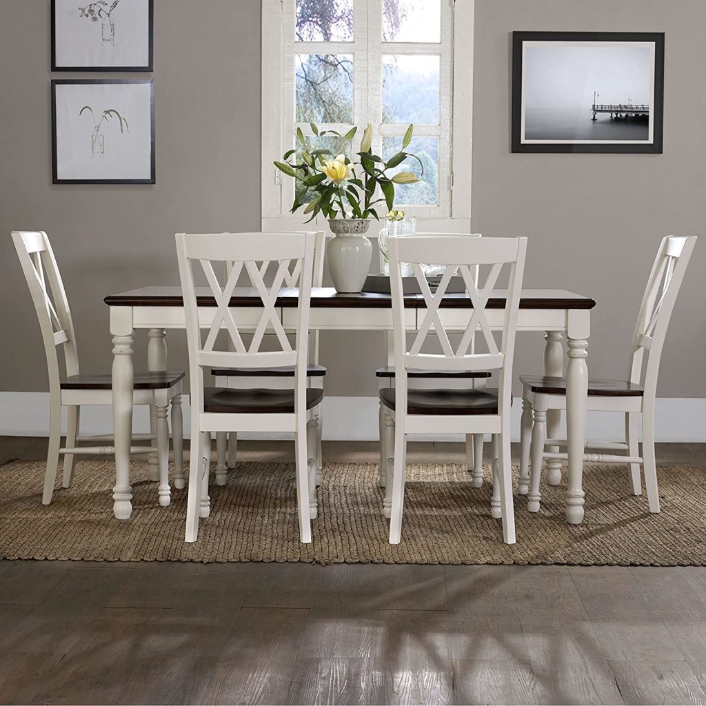 Crosley Furniture Shelby Dining Set with Table and Extension Leaf
