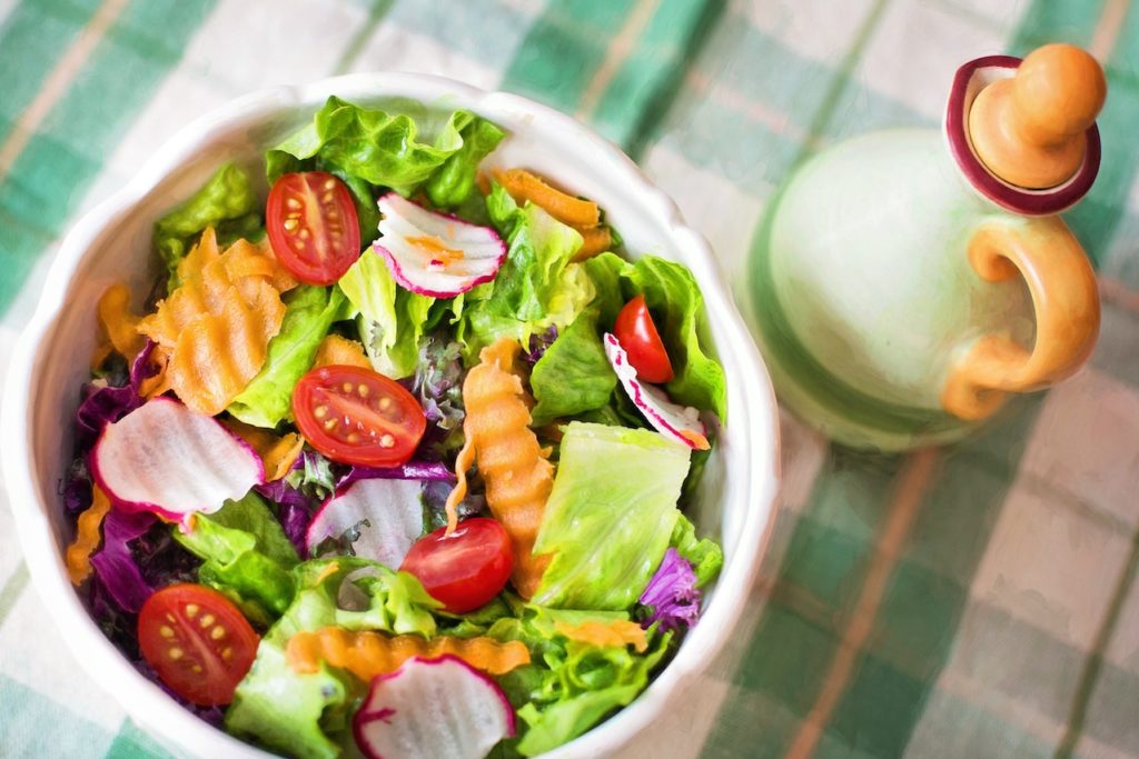 Close-up of salad in a plate