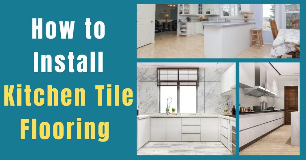 A variety of kitchen tile floorings.